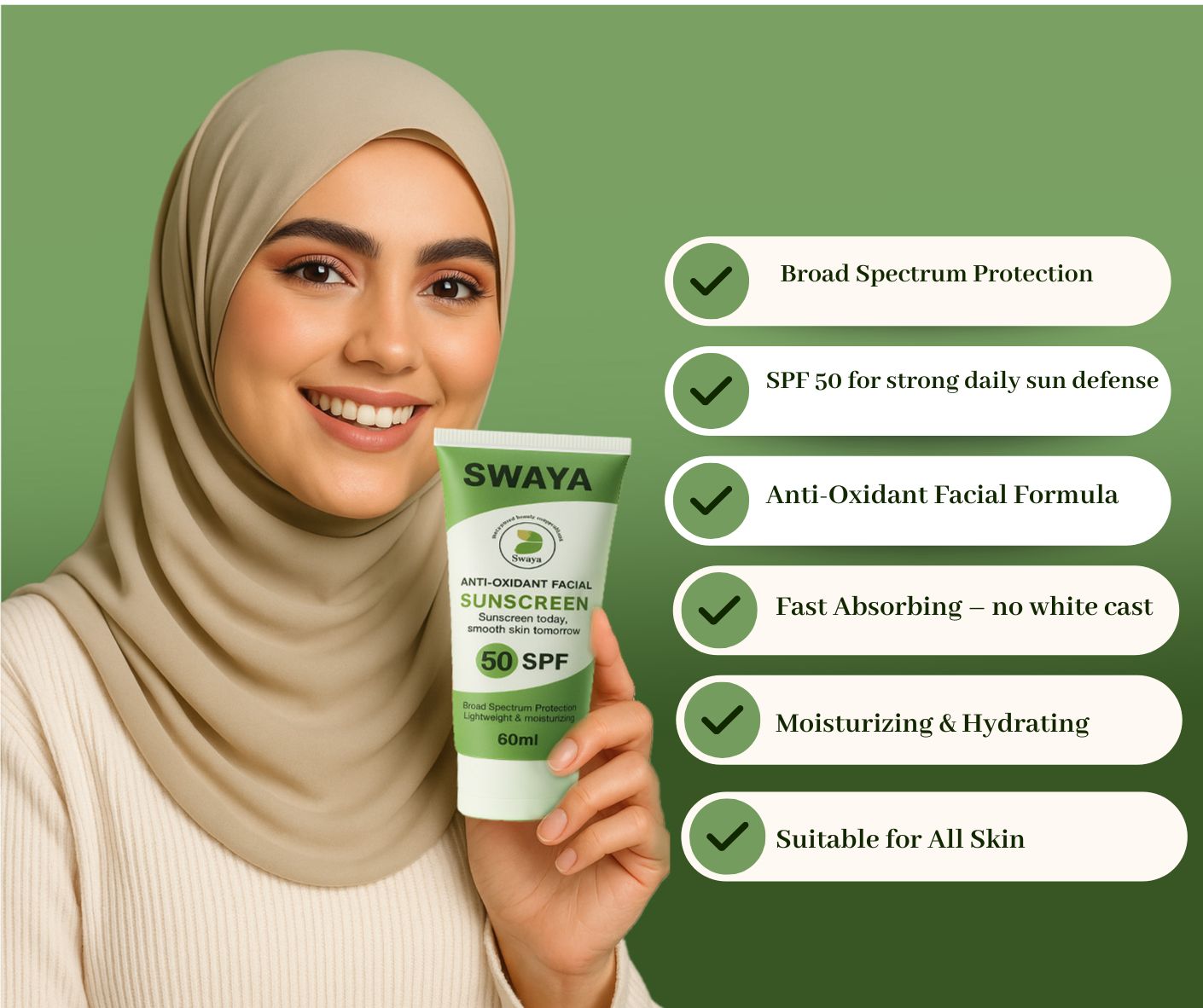 Anti-Oxidant Facial Sunscreen - Swaya Concept
